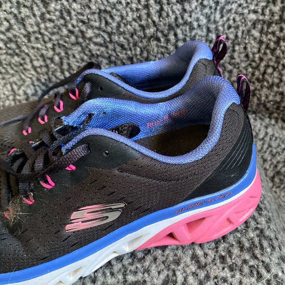 Skechers Women's Black and Pink Athletic Sneakers - Picture 5 of 8